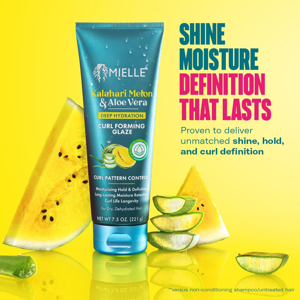 Mielle Organics Curl Forming Glaze used during diffusing to shape curls.