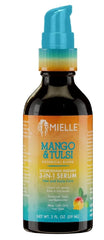 Mielle Organics Mango & Tulsi serum bottle for frizz control and moisture balance