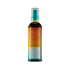 Mielle Organics Nourishing Thermal Heat Protectant Spray mist in use for smoother heat styling.