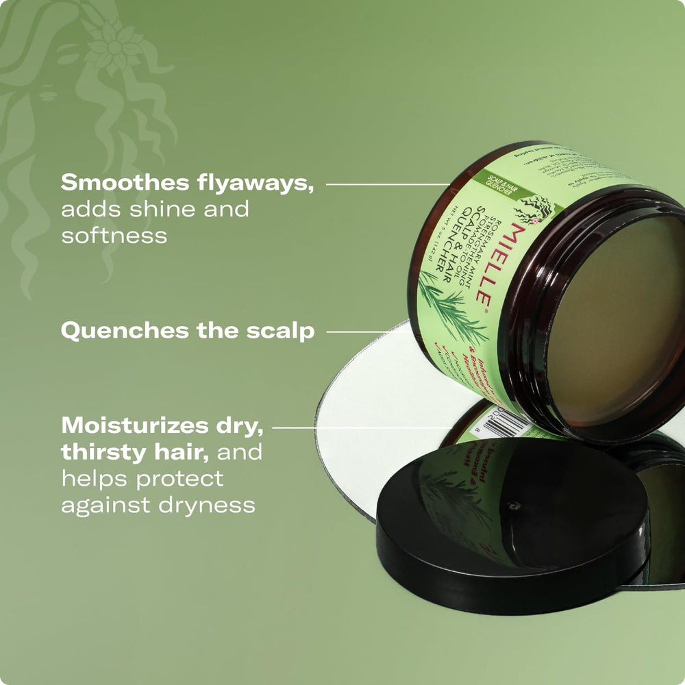 Mielle Organics Rosemary & Mint on waves highlights defined patterns without stiffness.