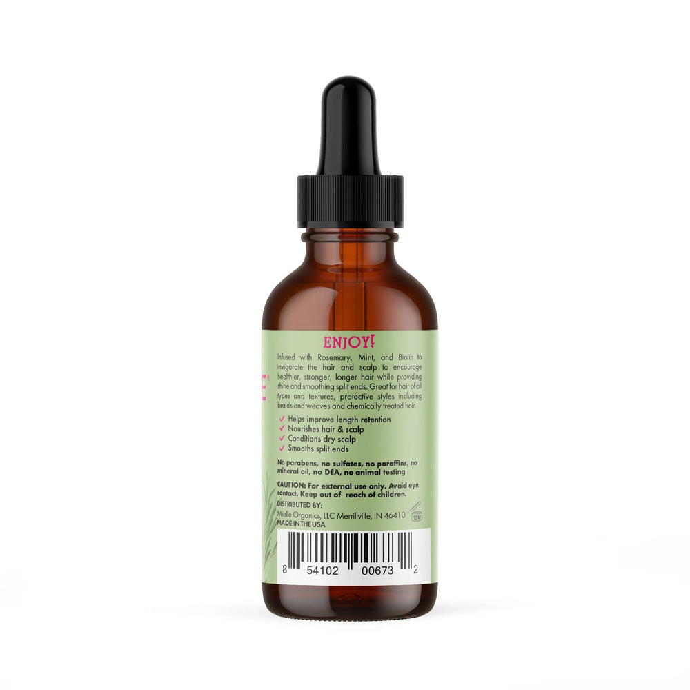 Mielle Organics Rosemary Mint Oil dropper delivers targeted hair nourishment