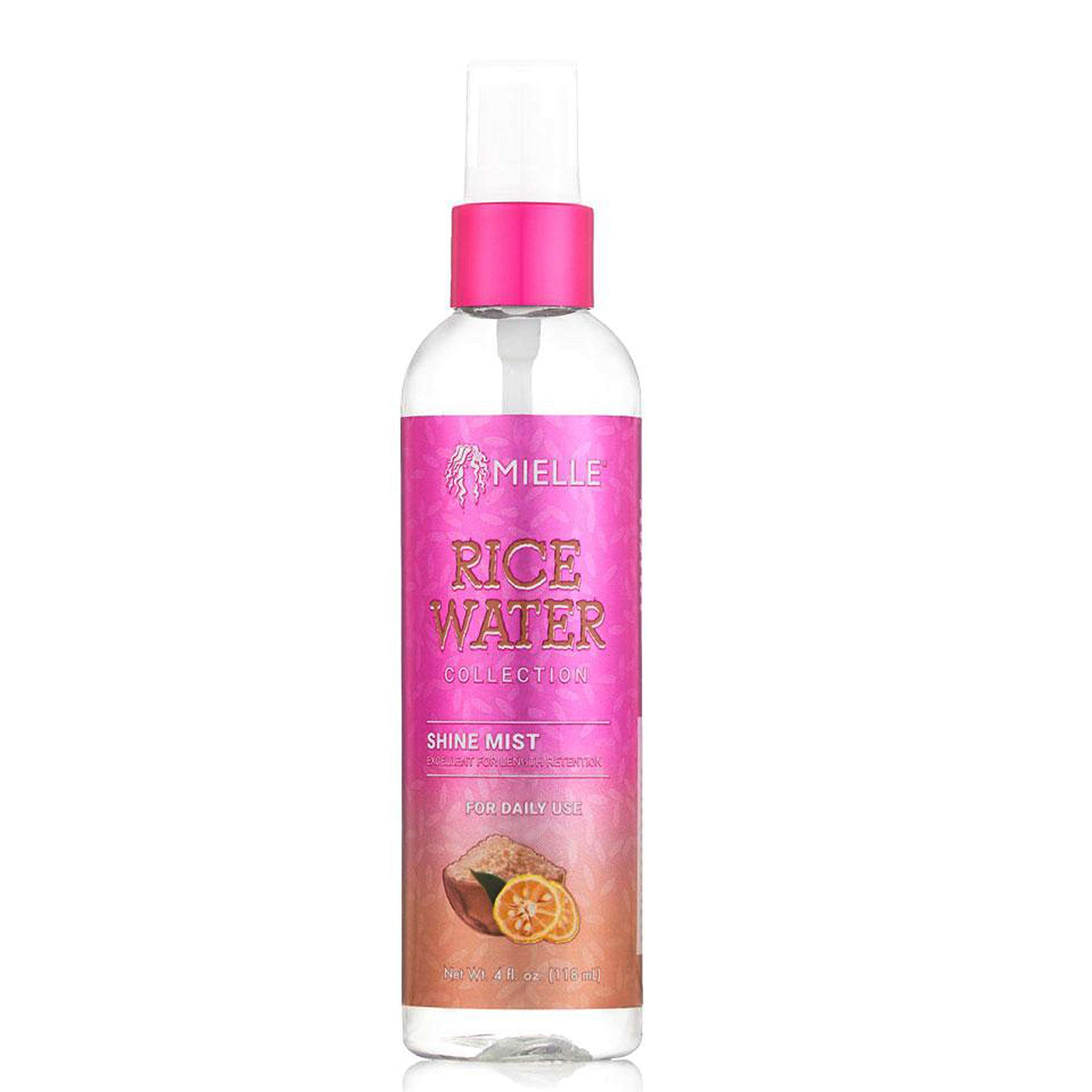 Mielle Organics Rice Water Clay Masque application smooths texture and refreshes the scalp.