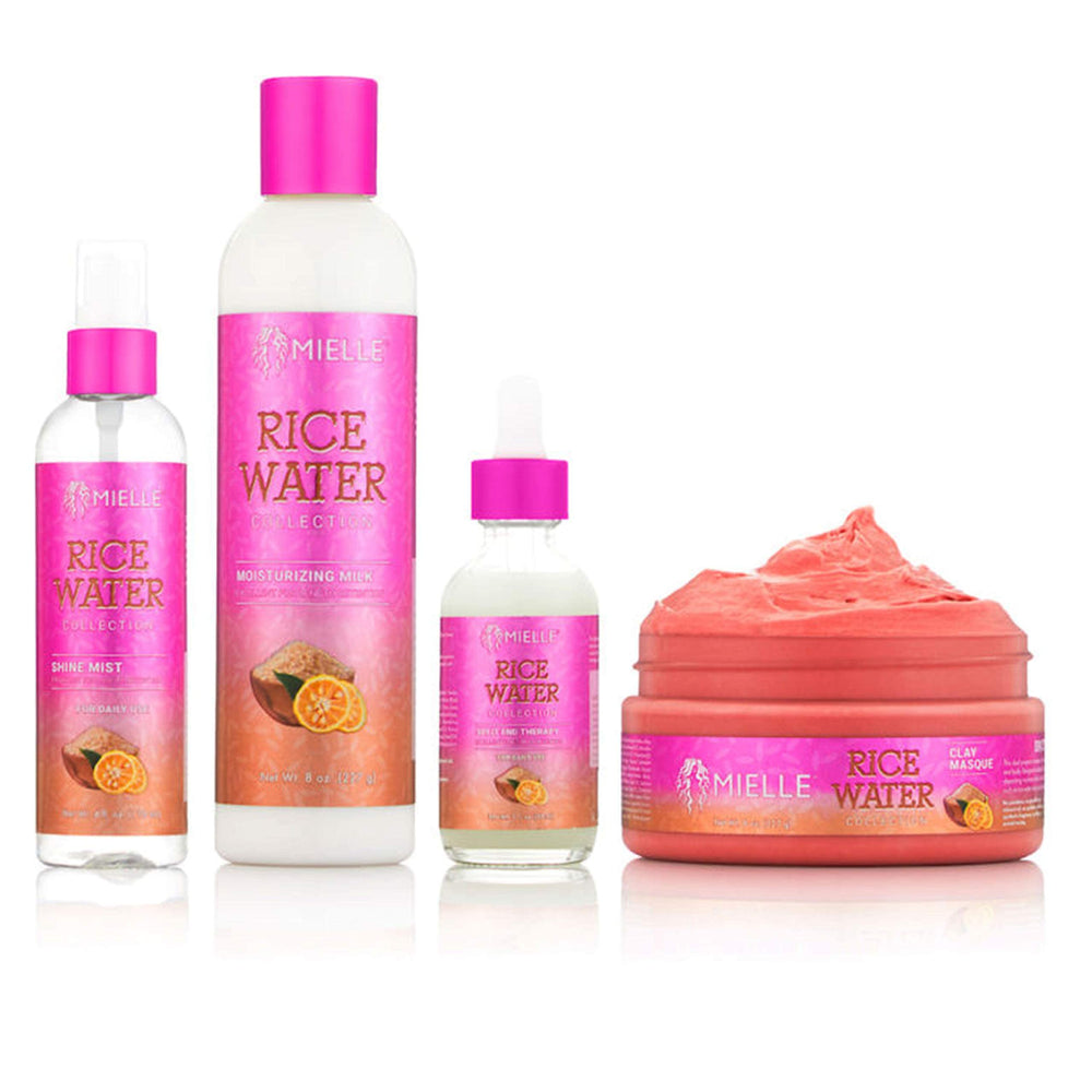 Mielle Organics Rice Water Milk bottle delivers deep hydration for healthier-looking hair.