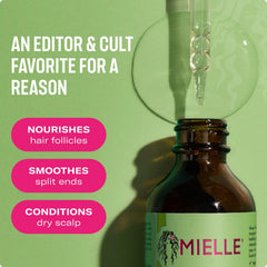 Mielle Rosemary & Mint Hair Oil dropper for precise dosing