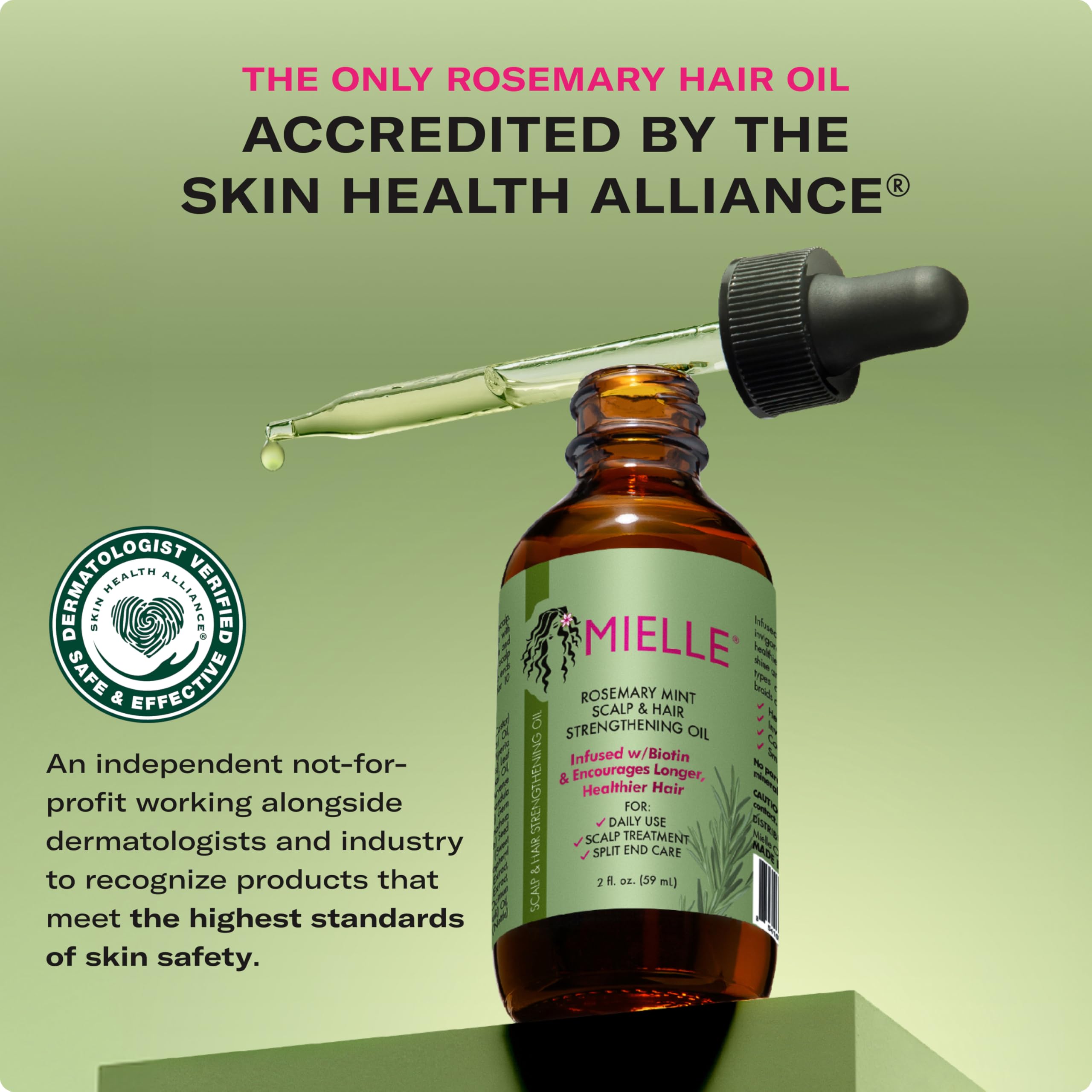 Mielle Rosemary & Mint Hair Oil near split ends nourishment