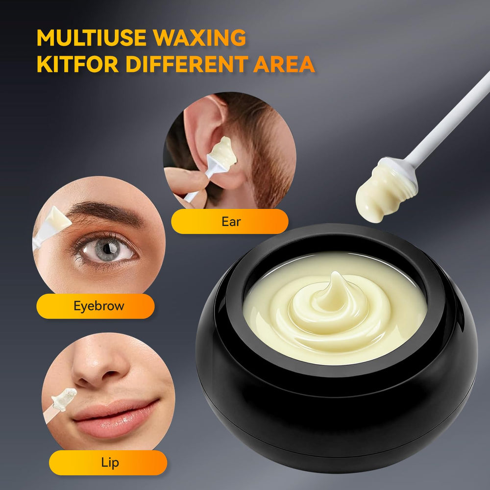 Miemieyo silicone pot keeps wax clean and easy to scoop.
