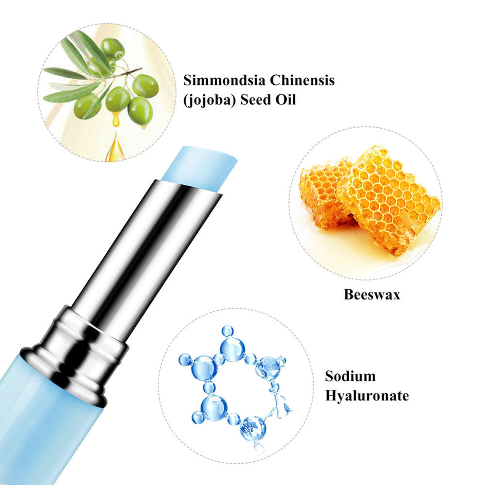 MIESCHER Hyaluronic Acid Lip Balm closeup reveals creamy formula.