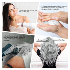 Cosplay-ready gray hair look using Mifeloy color wax.