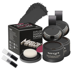 Mifeloy root touch up shadow powder packaging shows a compact travel kit for quick touch-ups.