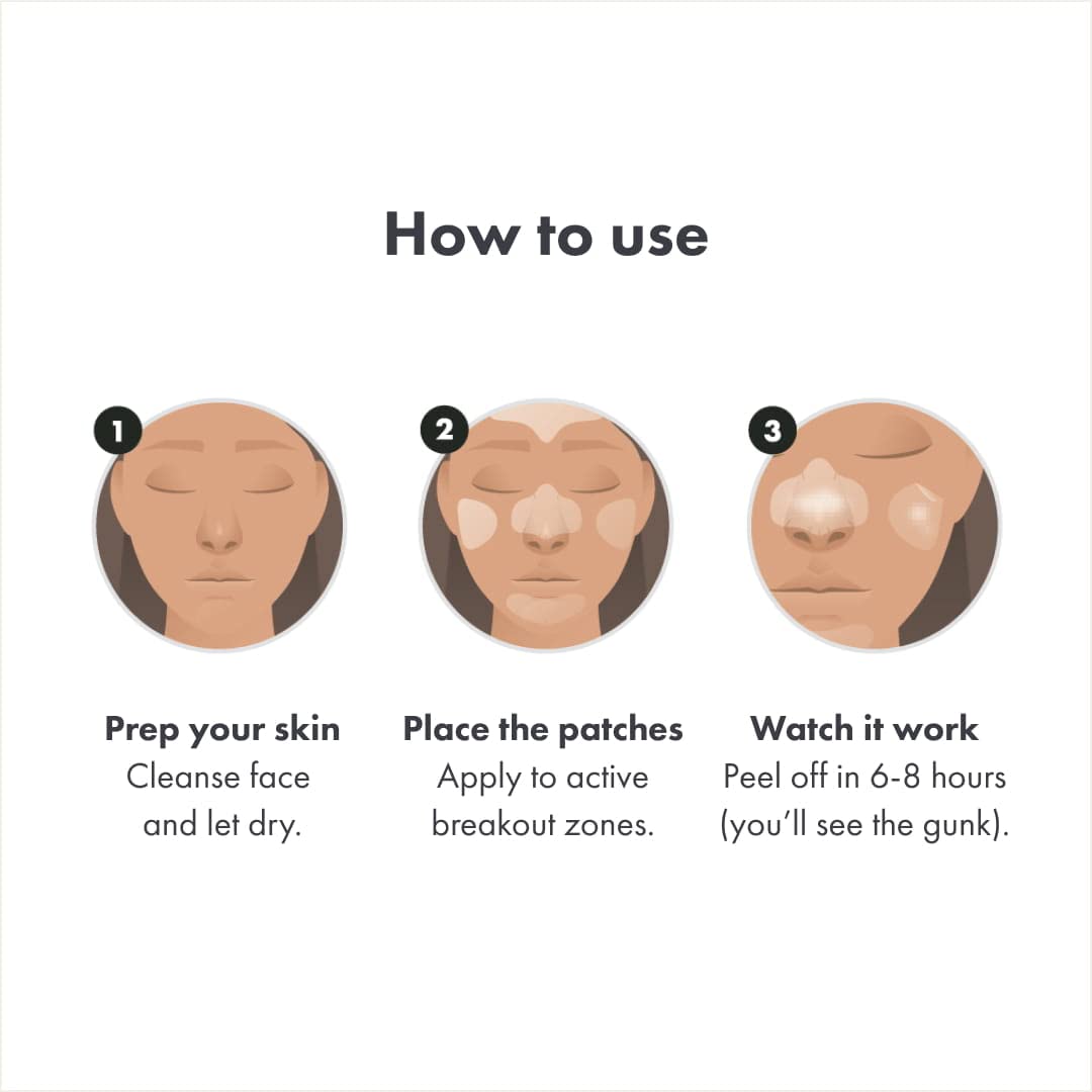 Mighty Patch Face XL packaging shows five patches for multi-zone treatment.