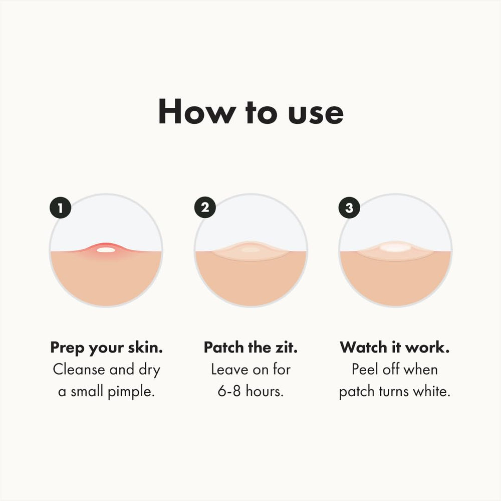 Mighty Patch Mini on-skin application shows simple, quick placement.