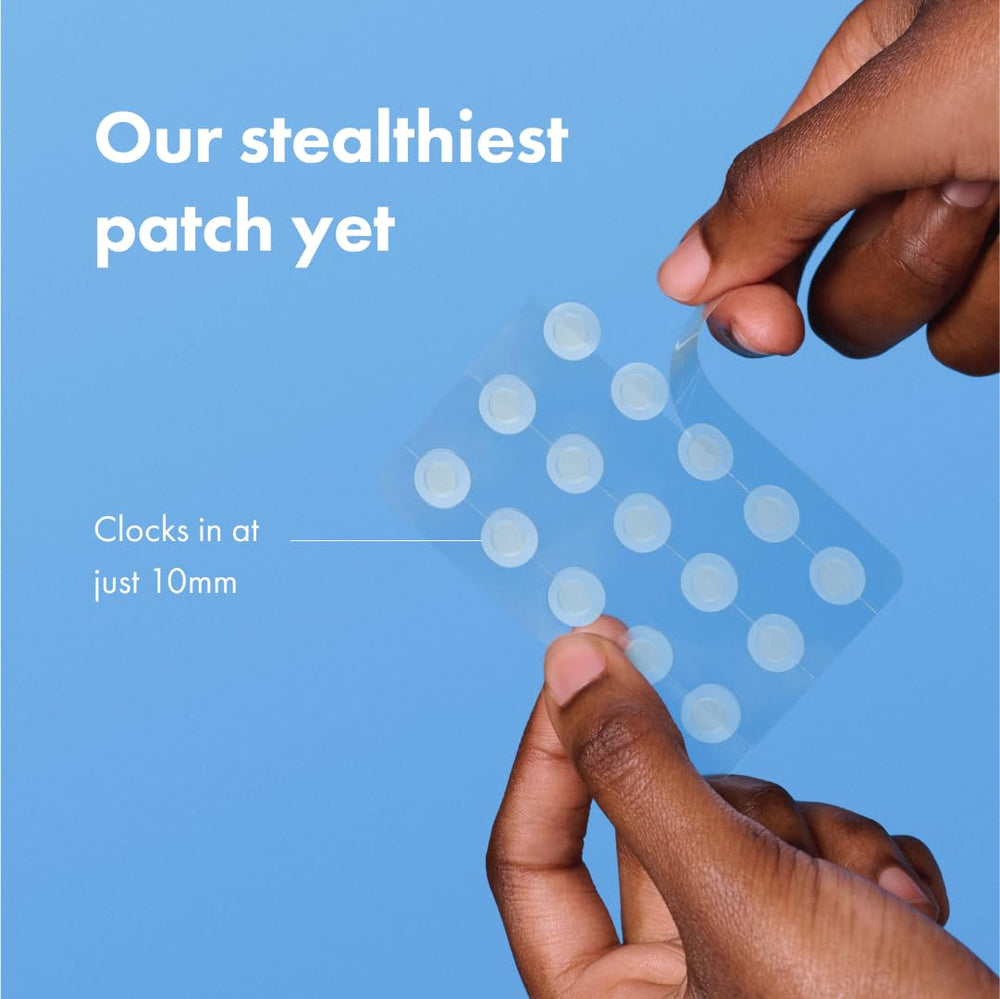 Mighty Patch Mini skin-tone blend illustrates near-invisible coverage on different complexions.