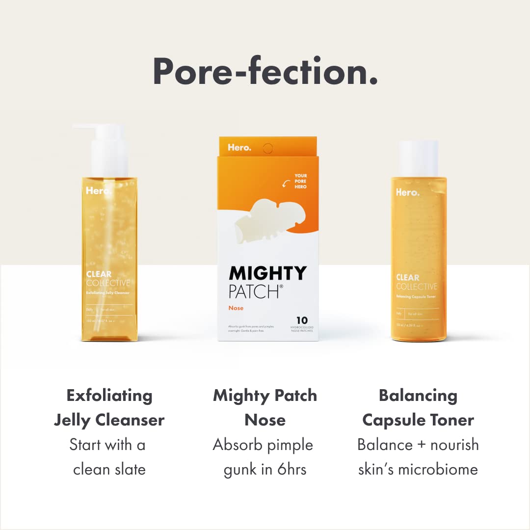 Mighty Patch Nose hydrocolloid technology absorbs impurities while you sleep.