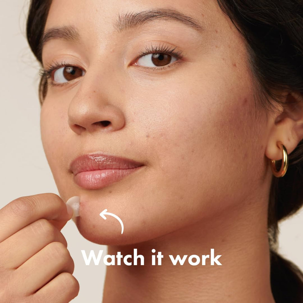 Mighty Patch Original on blemish before bed for clearer looking skin