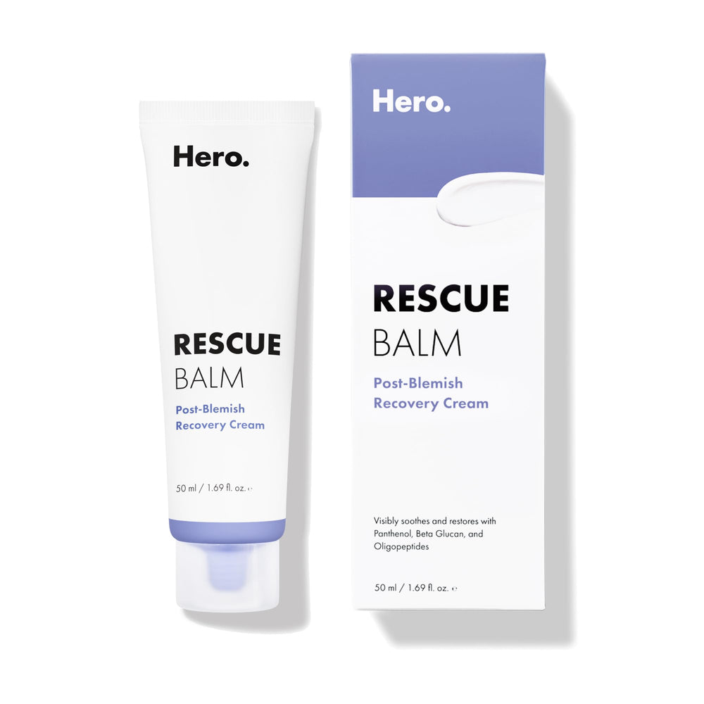 Mighty Patch Rescue Balm jar close-up for post-blemish recovery support.
