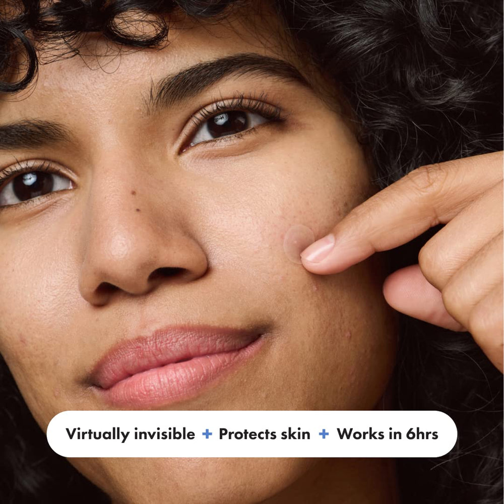 Mighty Patch Invisible+ adhesive close-up; strong yet gentle grip that stays in place.