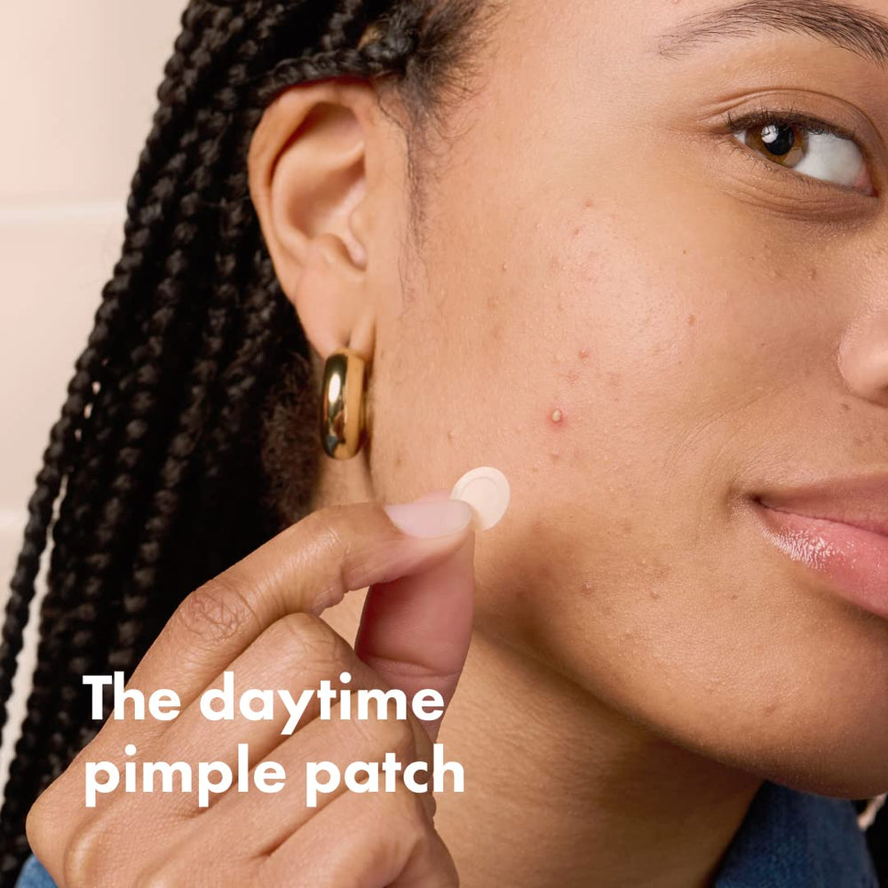Mighty Patch Invisible+ daytime patch; clear matte finish for seamless wear under makeup.