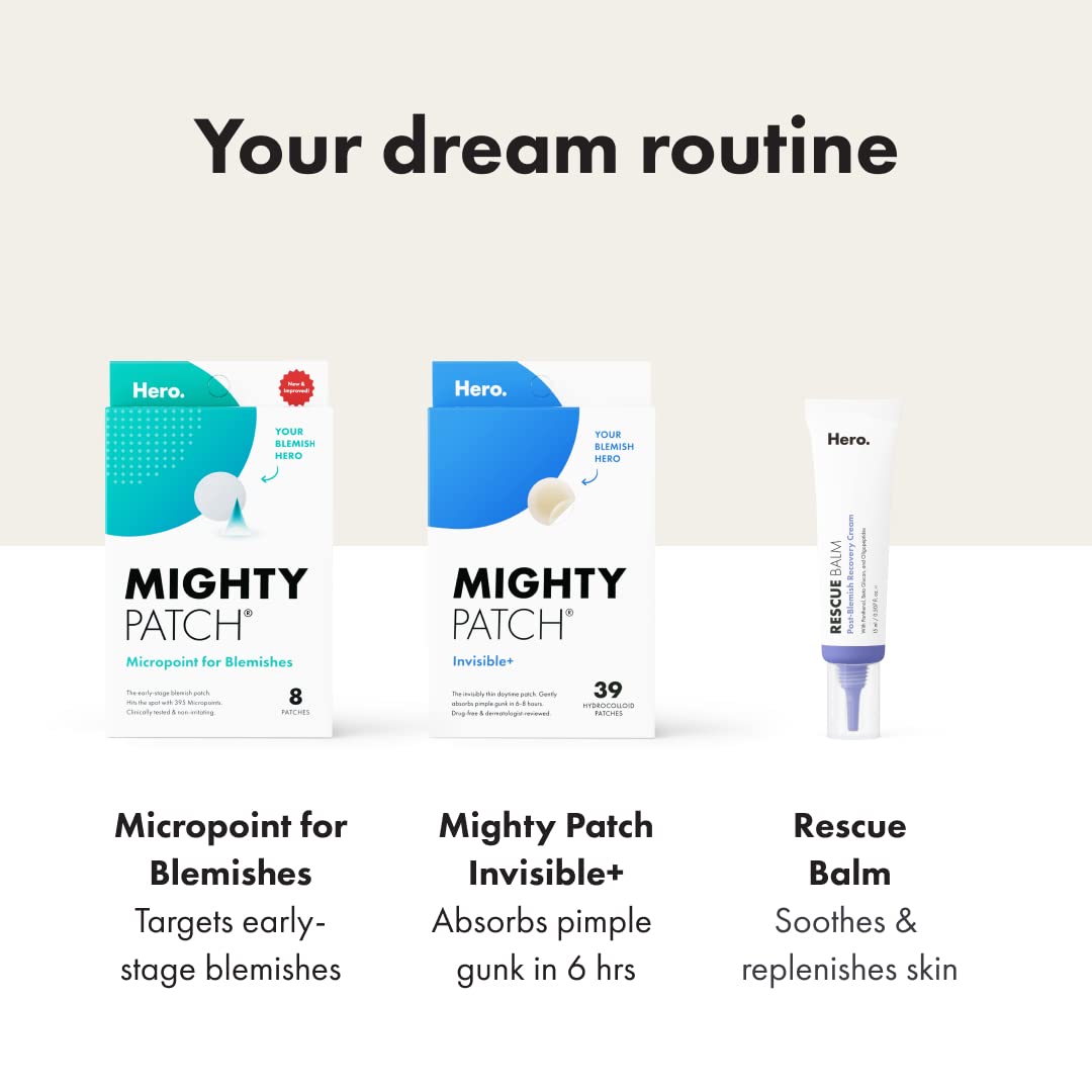 Mighty Patch Invisible+ worn under makeup for discreet daytime coverage.