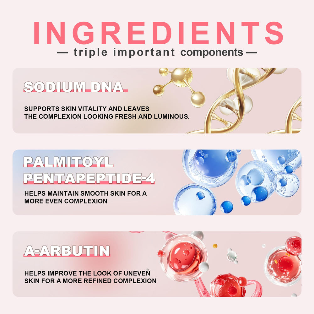 Mignor PDRN Serum pink texture swatch demonstrating lightweight hydration
