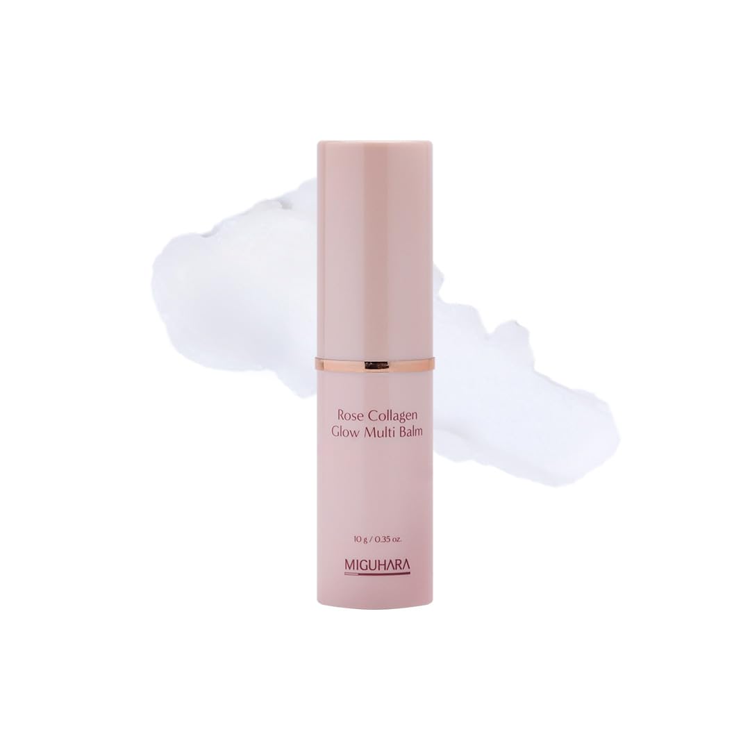 MIGUHARA Rose Collagen Glow Multi Balm Stick packaging for on-the-go hydration