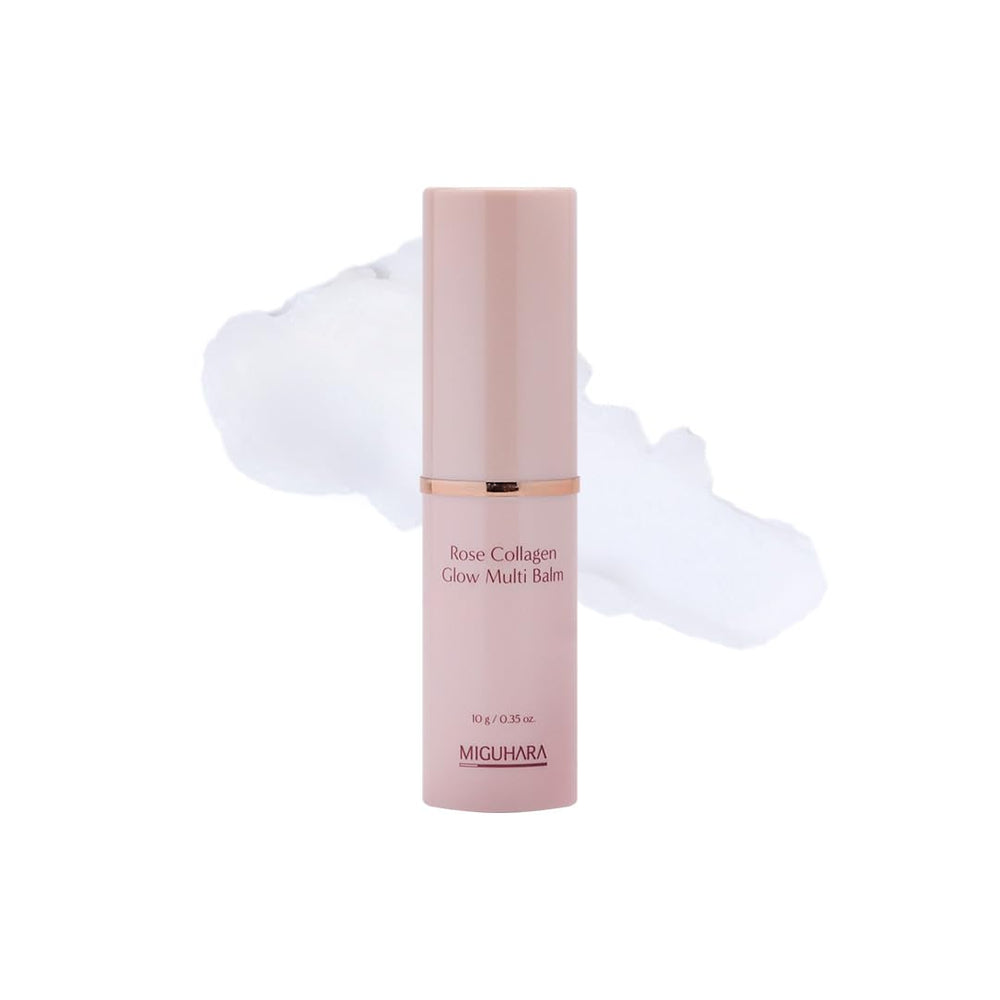 MIGUHARA Rose Collagen Glow Multi Balm Stick packaging for on-the-go hydration