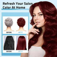 Mihkiom Dark Wine Red dye time 20 minutes for salon-like results at home