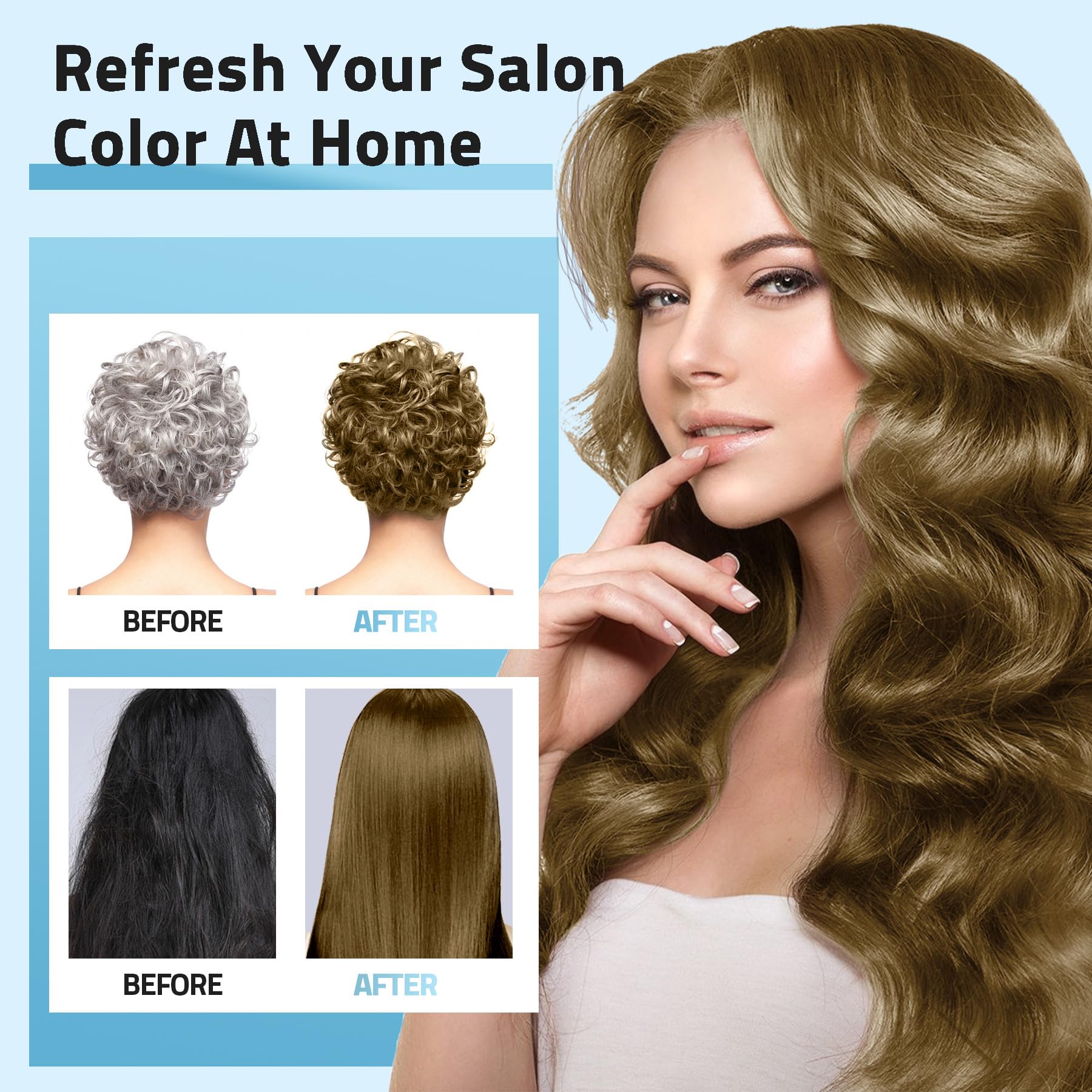 Mihkiom Chestnut brown color result after use with silky finish and even coverage