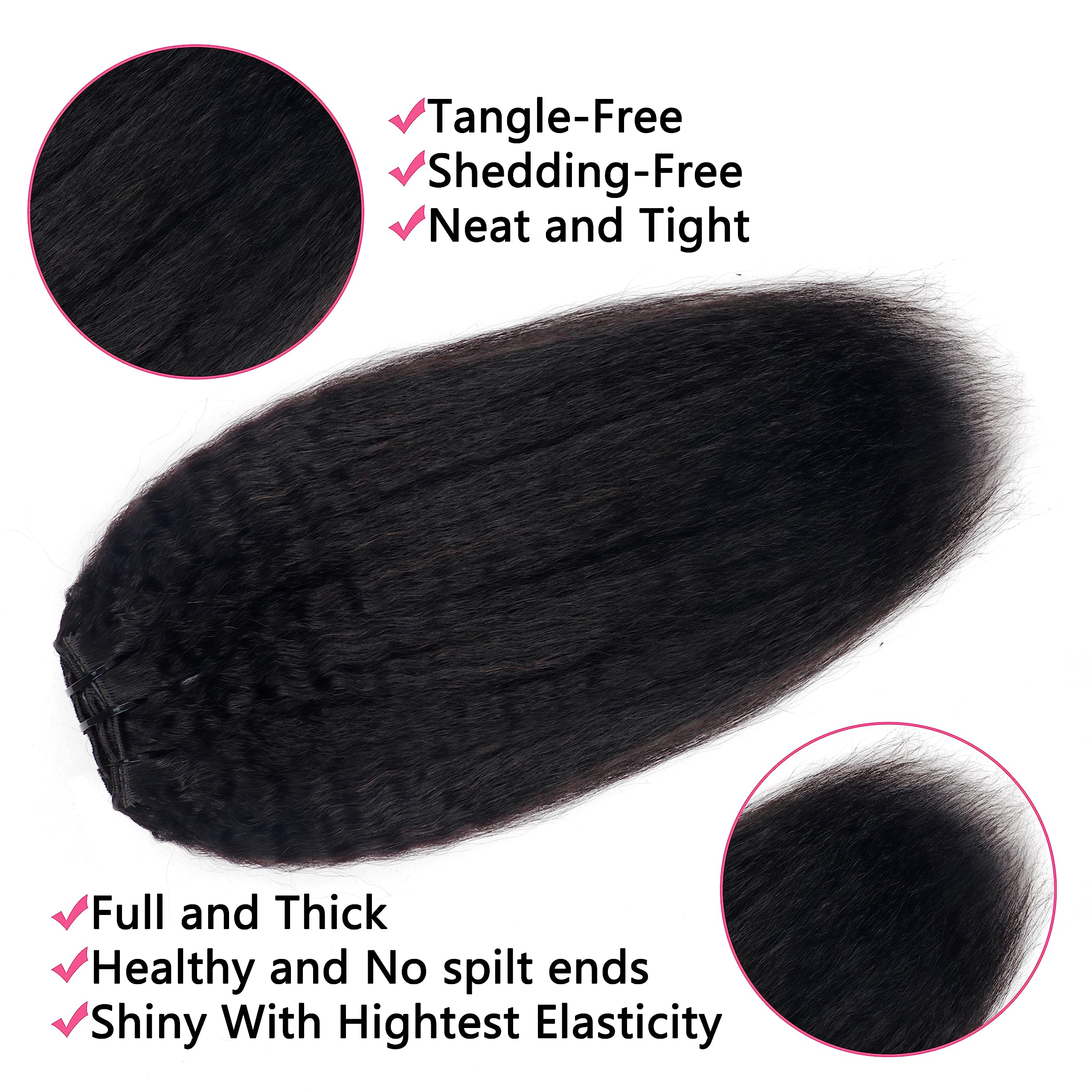 Mihugass easy-wear clip-in hair for quick daily styling.
