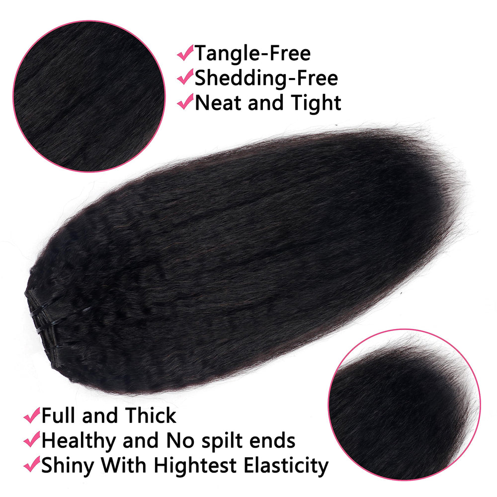 Mihugass easy-wear clip-in hair for quick daily styling.