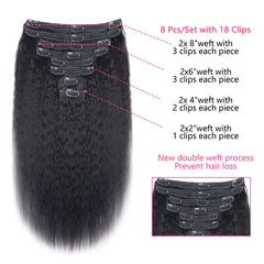 Mihugass real human hair clip-ins natural black blend with your hair.