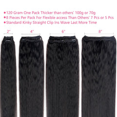 Mihugass seamless clip-on extensions for a comfortable, secure fit.