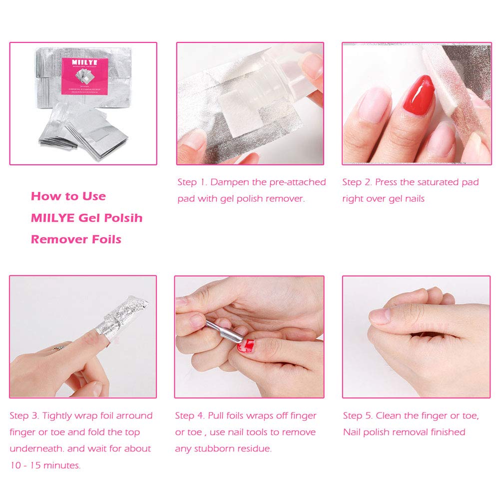 MIILYE acetone remover not included wrap requires your own remover
