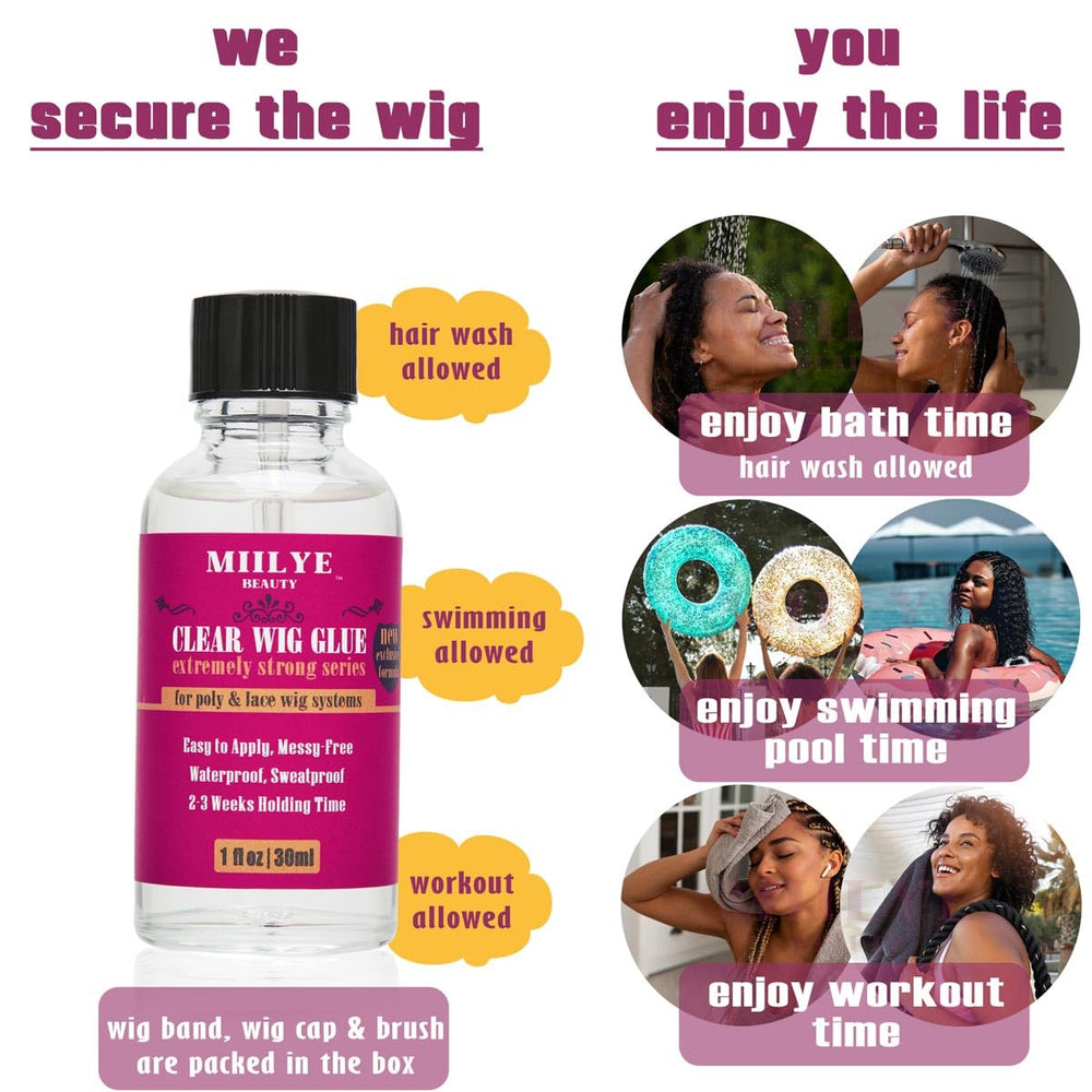 MIILYE BEAUTY wig glue remover 30ml for easy removal and residue cleanup