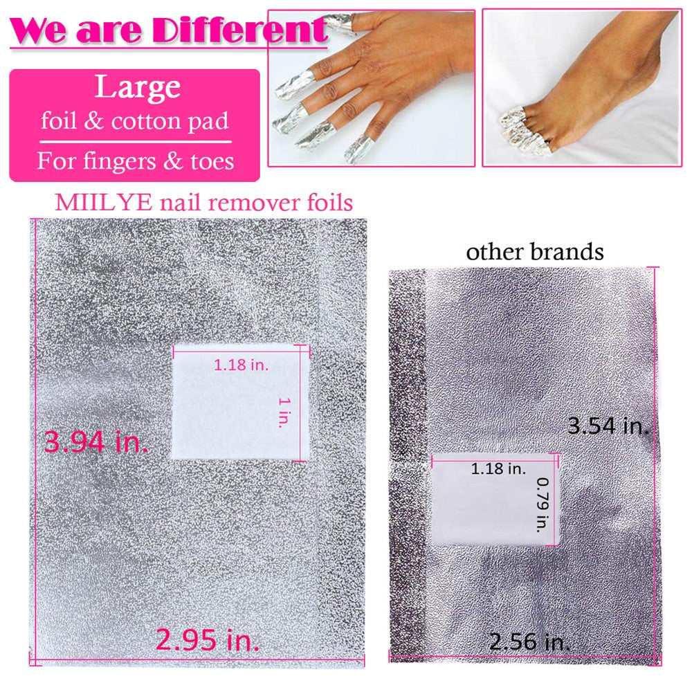 MIILYE gel nail remover wrap designed for easy, tidy removal