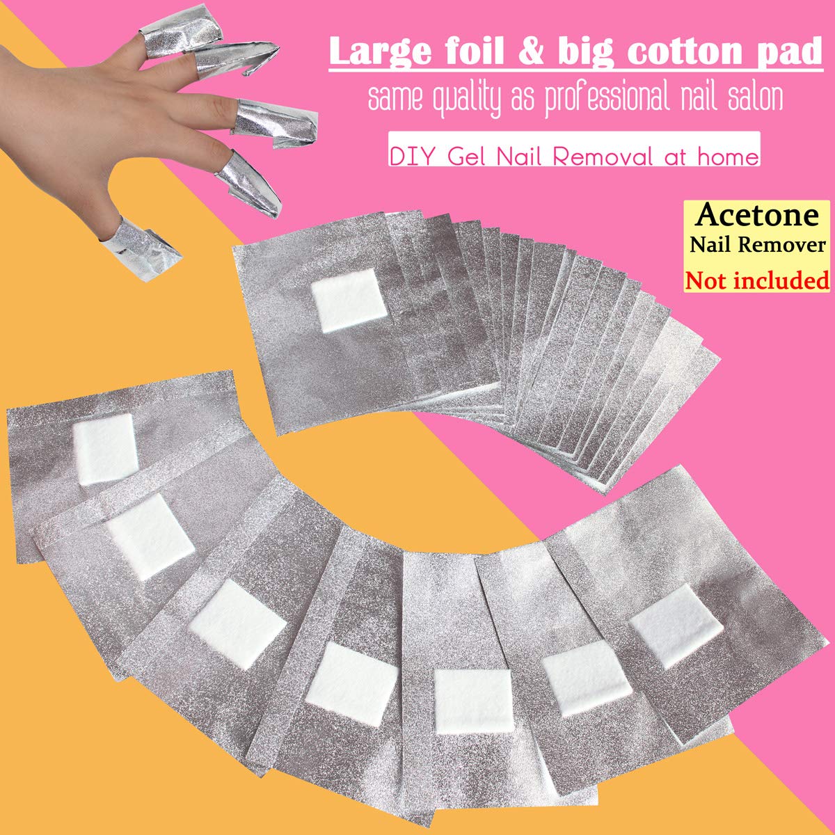 MIILYE wrap with pre-attached lint-free pad for clean, quick gel removal