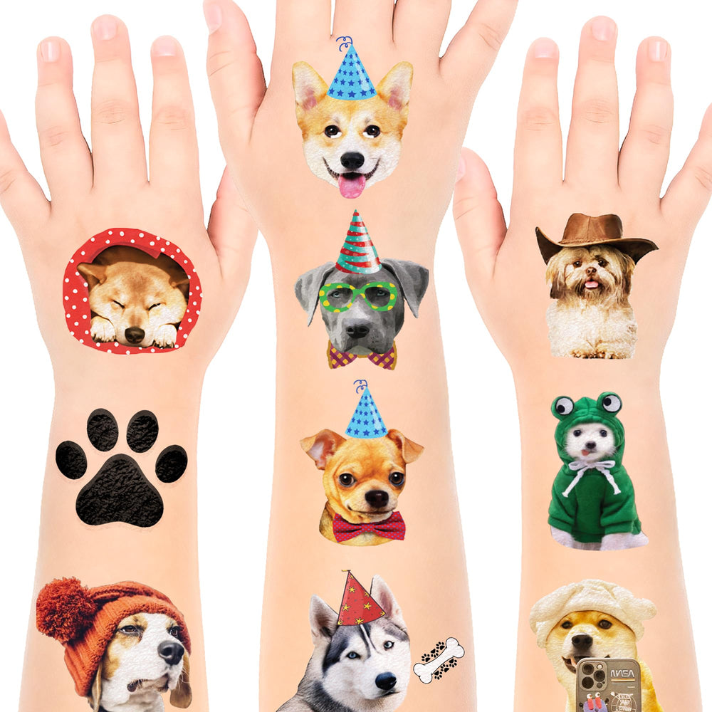 MIIVOYAGE dog tattoos great gift idea for animal lovers and classroom rewards.