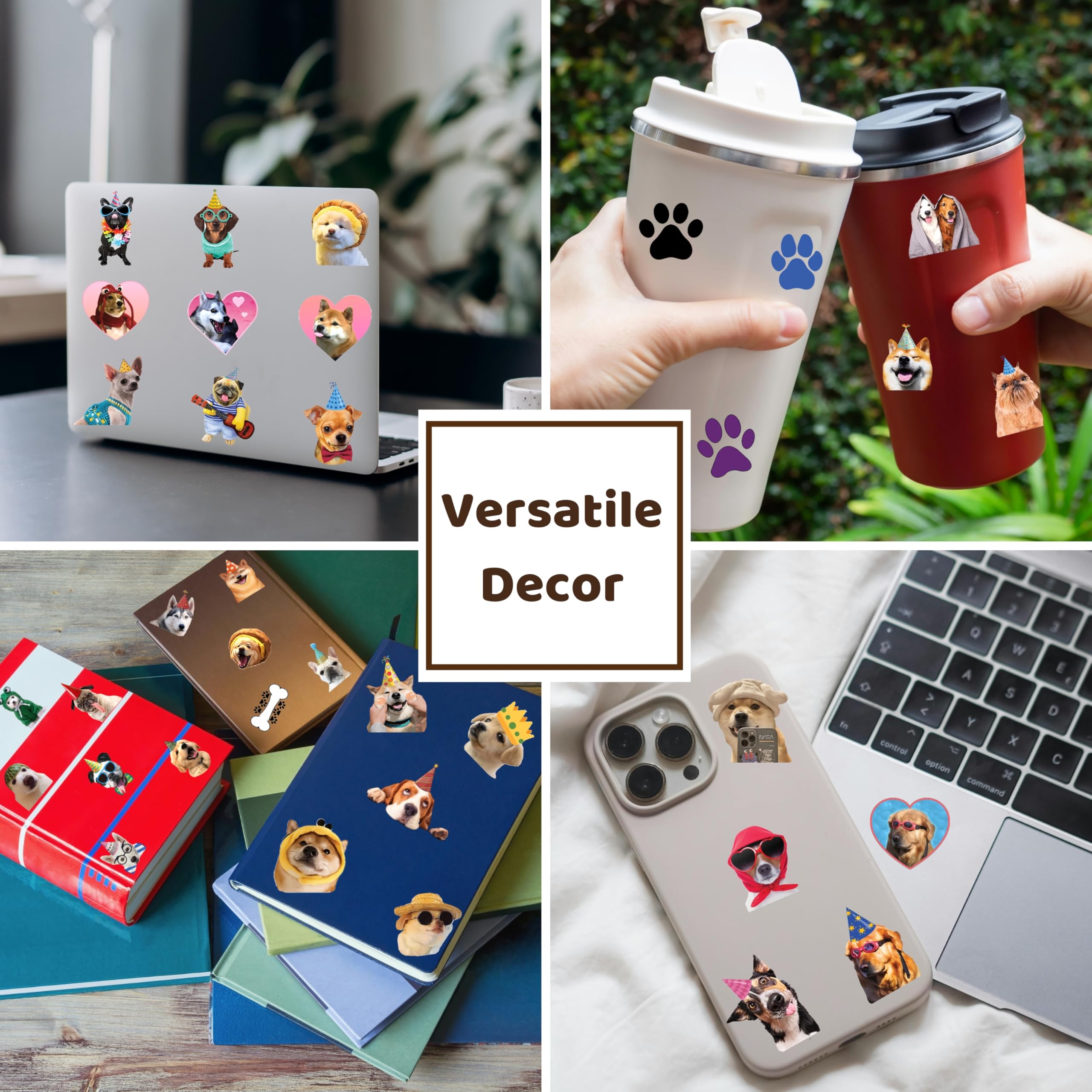 MIIVOYAGE dog tattoos charming animal designs suitable as party decorations.