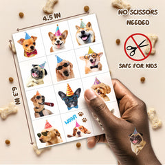MIIVOYAGE dog tattoos waterproof finish visible on skin for all-day wear.