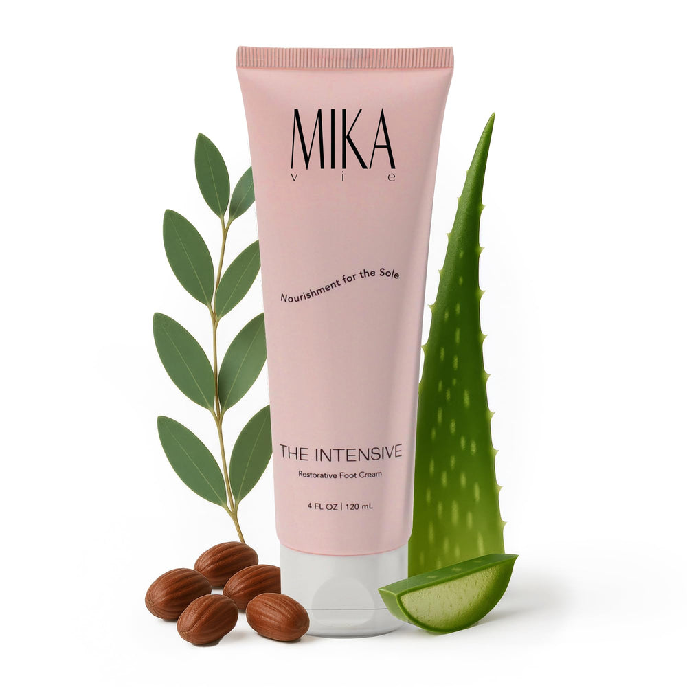 Crème Mika Vie pour pieds secs – hydratation intense et peau plus lisse.
