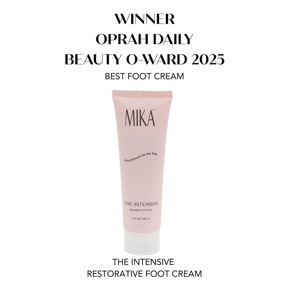 Crème Mika Vie – talons fissurés nourris et protégés.