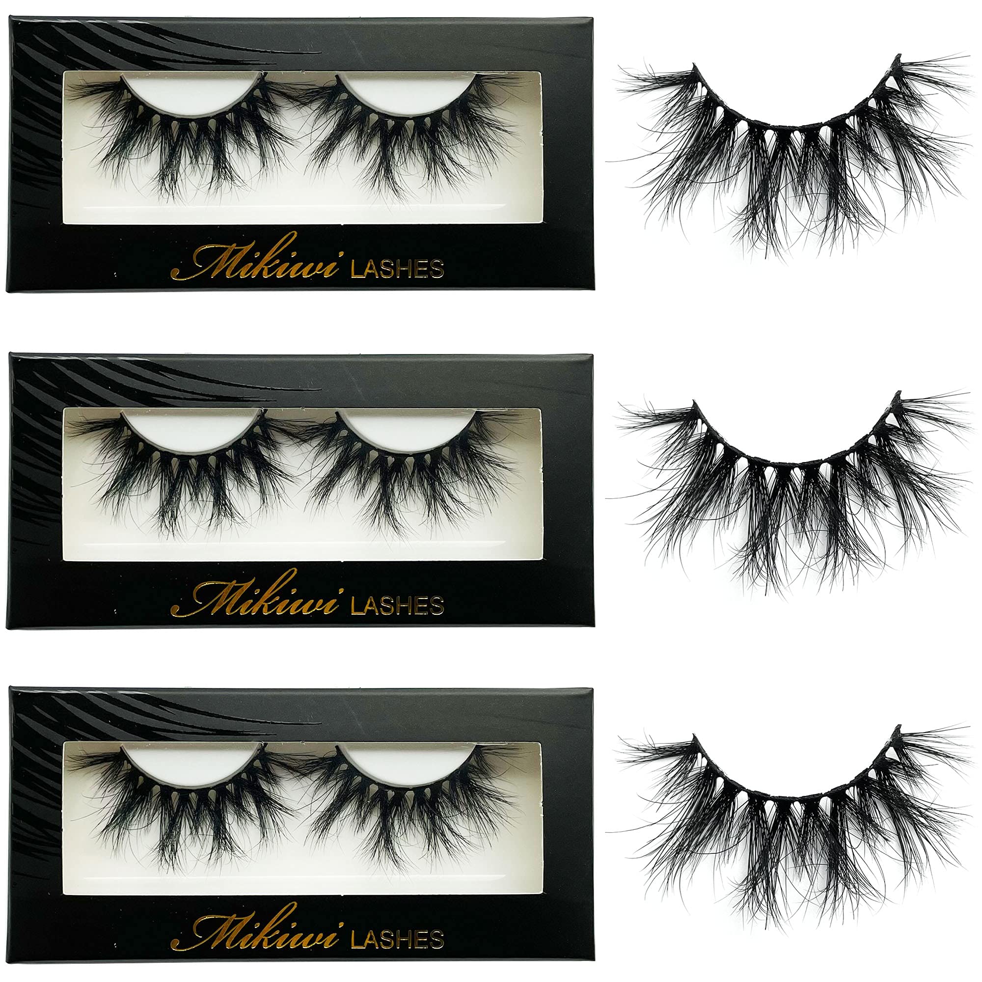 Mikiwi eyelashes show ultra-soft, light-weight fibers for comfortable wear