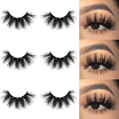 Mikiwi mink lashes 5D fluffy full-strip for dramatic evening looks