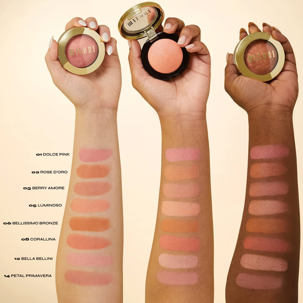 Rose D'Oro shade range includes 12 rosy options for versatility