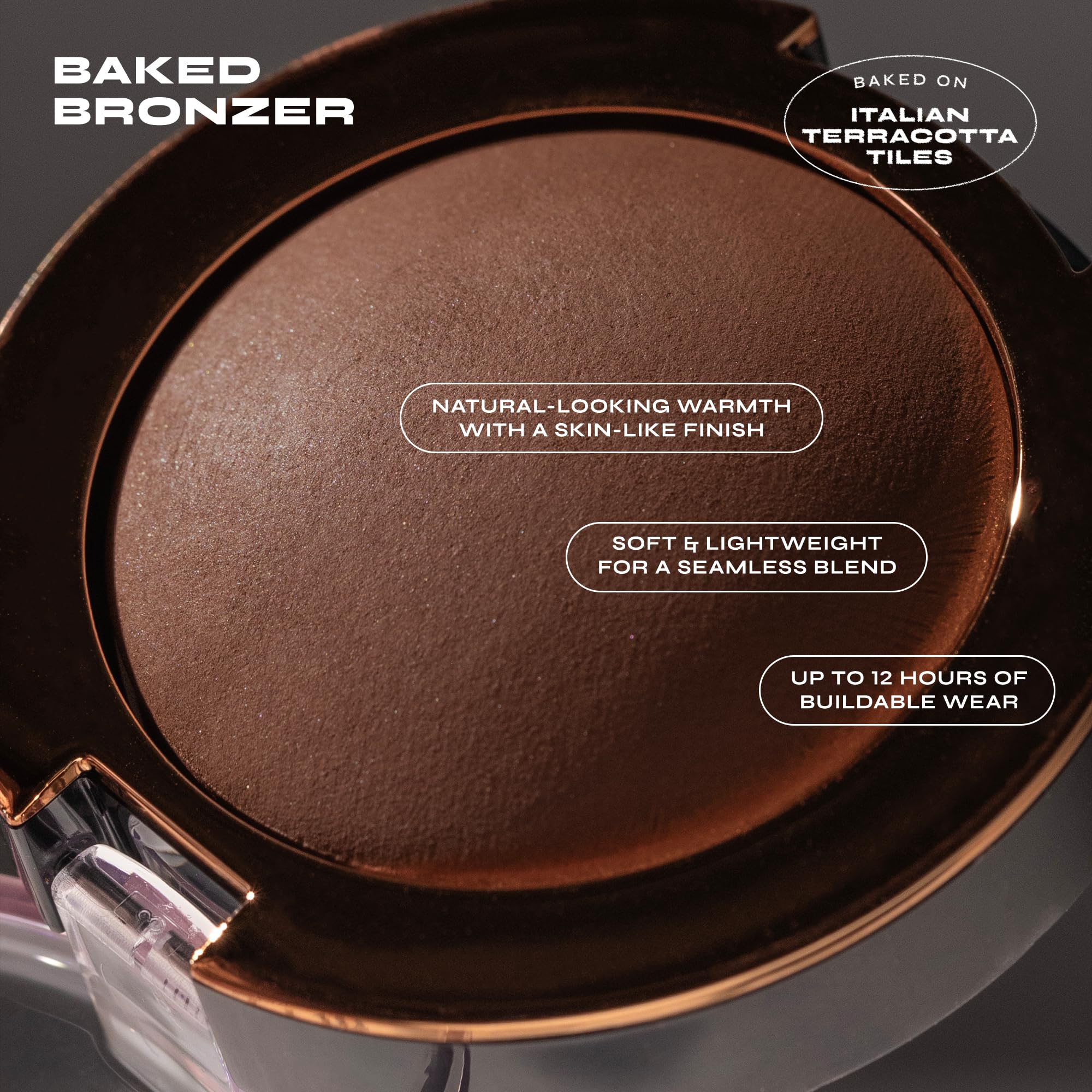 Milani Baked Bronzer Amalfi Glow sun-kissed warmth on the face.