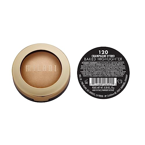 Milani Champagne D'Oro highlighting brush closeup shows precise luminous application.