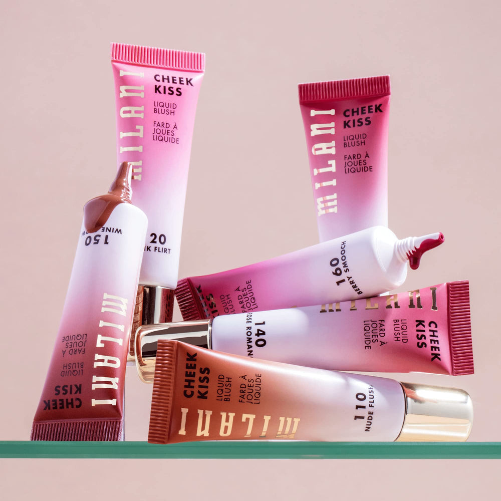 Milani Cheek Kiss Liquid Blush is oil-free and paraben-free for balanced complexion.