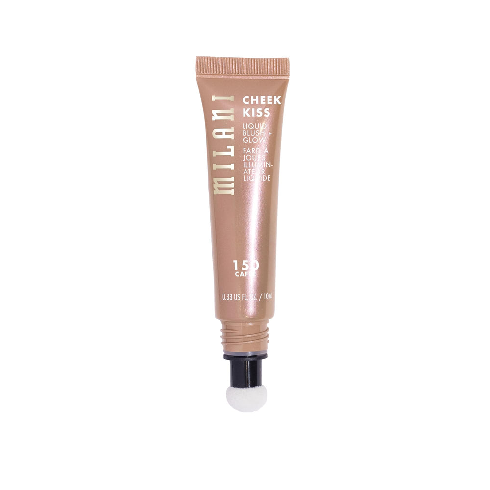 Milani Cheek Kiss Liquid Blush + Glow creamy texture with buildable coverage