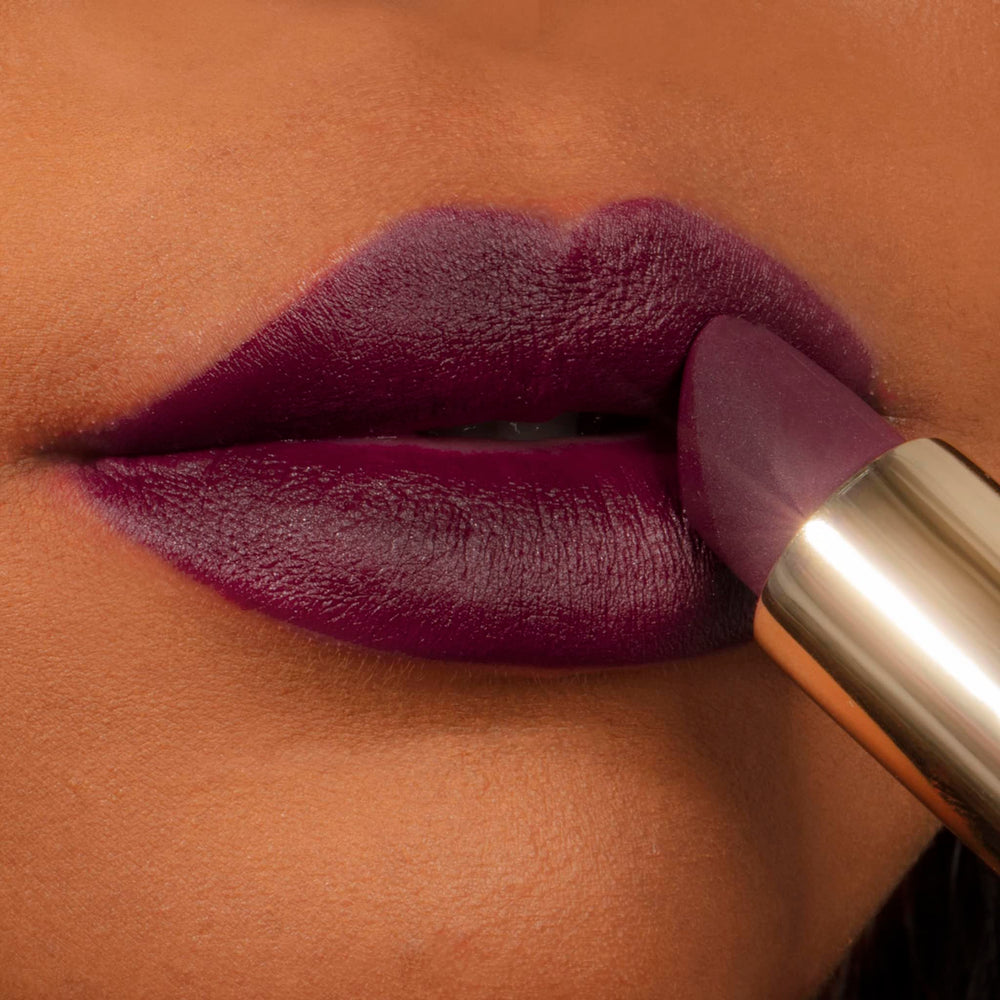 Milani Color Fetish Matte Lipstick Dahlia is vegan and cruelty-free.