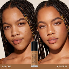 Milani Conceal Perfect application closeup with sponge for smooth finish