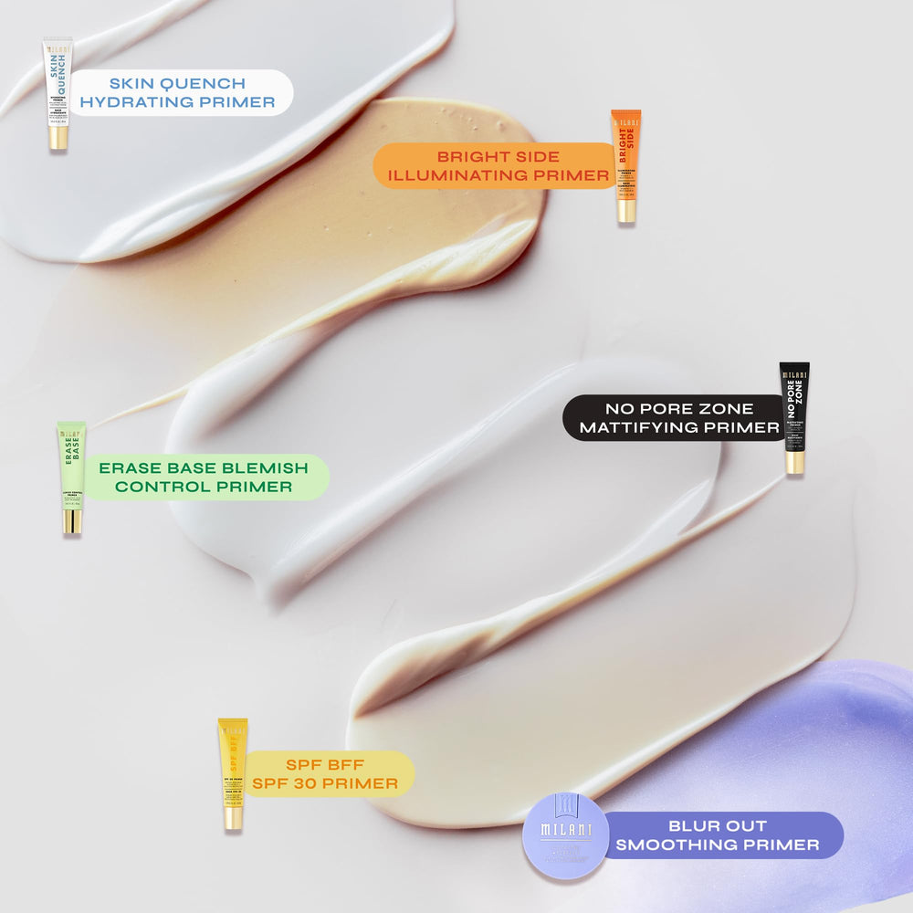 Milani primer with 3% Niacinamide brightens and supports skin barrier
